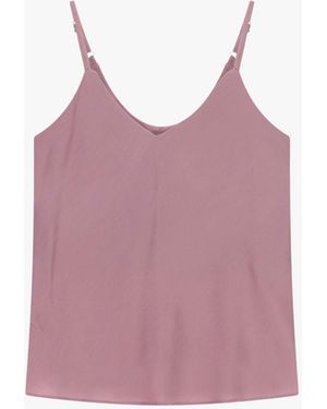 Dixie Top À Fines Bretelles Et Décolleté En V - Violet