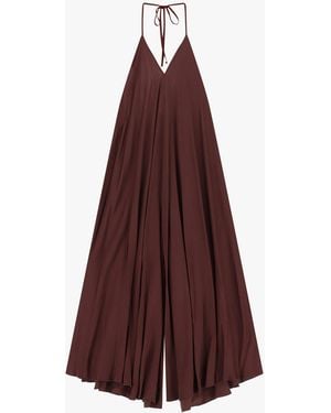 Dixie Jumpsuit Ampia Senza Maniche Con Scollo All'Americana - Viola