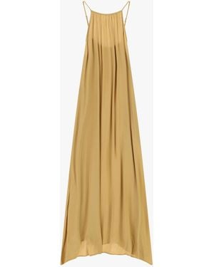 Dixie Robe Longue Fluide À Fines Bretelles Et Encolure Halter - Orange