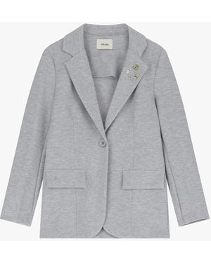 Dixie Blazer Con Chiusura A Bottone Unico - Grigio