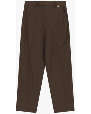 Dixie Pantalon Tailleur Taille Haute Coupe Droite - Blanc