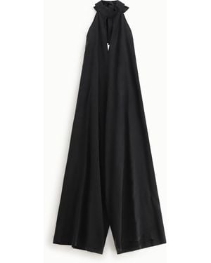 Dixie Jumpsuit Con Collo Halter E Taglio Ampio - Nero