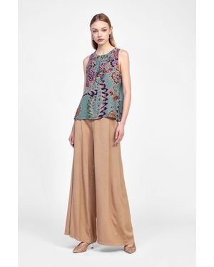 Dixie Pantaloni A Gamba Larga Monocromatici - Multicolore