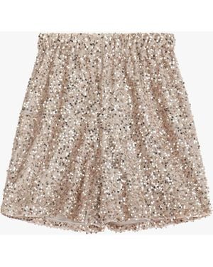 Dixie Shorts Di Paillettes - Neutro