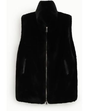 Dixie Gilet Con Cerniera E Tasche Laterali - Nero