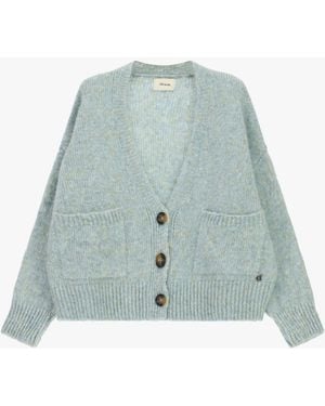 Dixie Cardigan Court À Boutons Et Poches Avant - Vert
