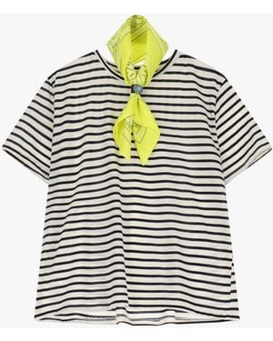 Dixie T-Shirt Rayé Manches Courtes - Bleu