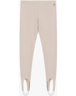 Dixie Pantaloni Skinny Con Staffa E Vita Alta - Bianco