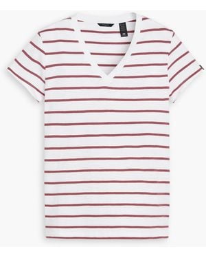 Dockers Favorite V - Neck Tee Shirt, Slim Fit - Rosa