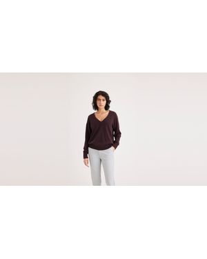 Dockers Regular Fit V - Neck Sweater - Negro