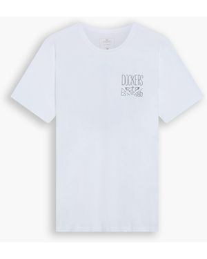 Dockers Graphic Tee, Slim Fit - Blanco