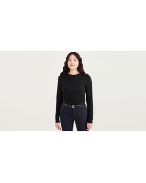 Dockers Classic Fit Crewneck Sweater - Negro
