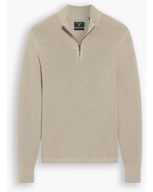 Dockers Quarter Zip Sweater, Regular Fit - Neutro