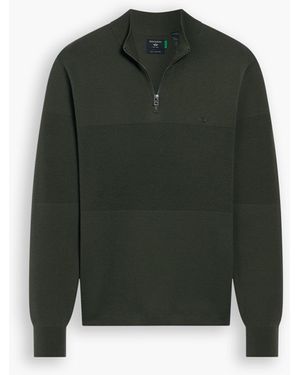 Dockers Quarter Zip Sweater, Regular Fit - Verde