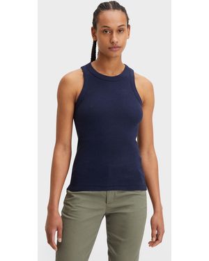 Dockers Rib Tank with Lofi Knit, Slim Fit - Negro