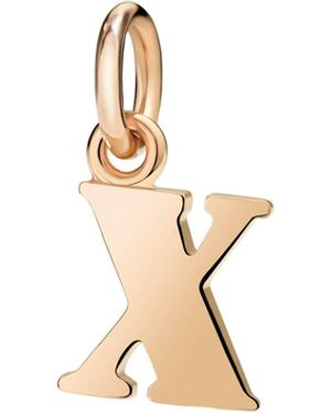 Dodo Rose Letter X Charm - Metallic