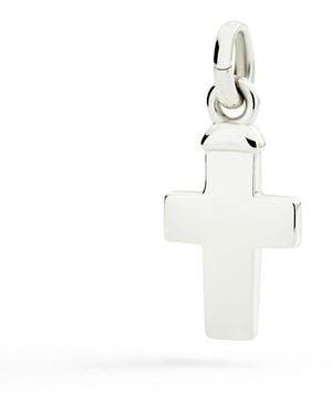 Dodo Sterling Maxi Cross Charm - White