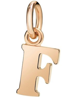 Dodo Rose Letter F Charm - Metallic