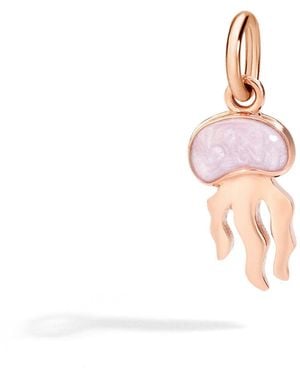 Dodo Anhänger Qualle Roségold Und Emaille - Pink