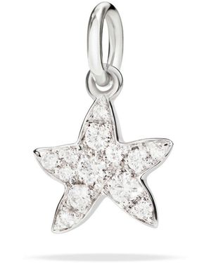 Dodo Diamond Star Charm - White