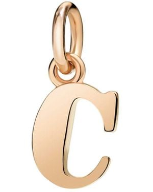 Dodo Rose Letter C Charm - Metallic