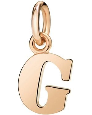 Dodo Rose Letter G Charm - Metallic