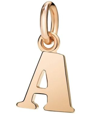 Dodo Ciondolo Lettera A Oro Rosa - Metallizzato