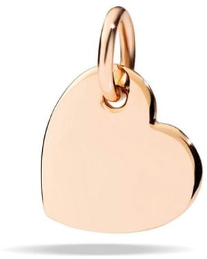 Dodo Rose Heart Charm - White