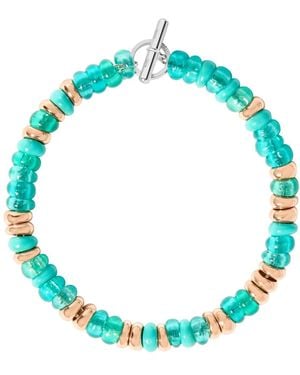 Dodo Plated & Pet Rondelle Bracelet - Blue