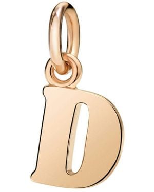 Dodo Rose Letter D Charm - Metallic