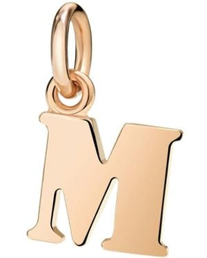 Dodo Rose Letter M Charm - Metallic