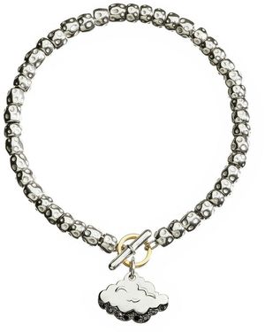 Dodo Granelli Bracelets & Cloud Charm - Metallic