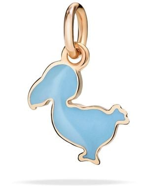Dodo Anhänger Junior Roségold Und Emaille - Blau