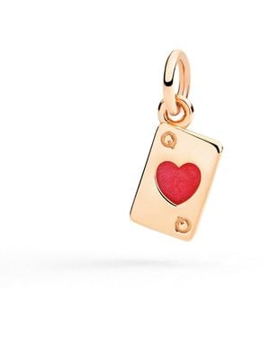 Dodo Rose Card Charm & Enamel - Pink