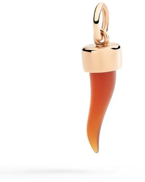 Dodo Carnelian Horn Charm - White