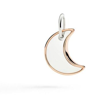 Dodo Rose Xl Moon Charm - Metallic