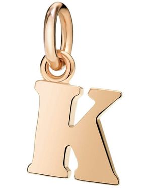 Dodo Ciondolo Lettera K Oro Rosa - Metallizzato