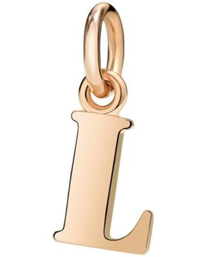 Dodo Rose Letter L Charm - Metallic