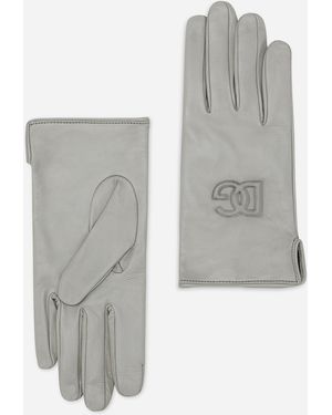 Dolce & Gabbana Handschuhe Aus Nappaleder - Grau