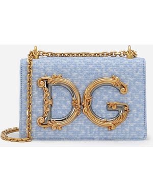 Dolce & Gabbana Schultertasche Dg Girls Mittelgroß - Blau