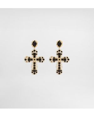 Dolce & Gabbana Clip-Ohrringe Mit Kreuzmotiven - Mehrfarbig