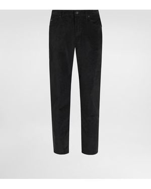 Dolce & Gabbana Hose Regular Aus Baumwolle Und Kaschmir - Schwarz