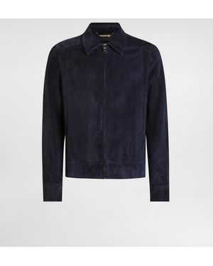 Dolce & Gabbana Jacke Aus Lammwildleder - Blau