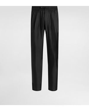 Dolce & Gabbana Silk Twill Jogging Trousers - Schwarz