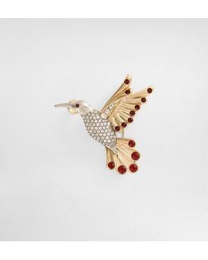 Dolce & Gabbana Kolibri-Brosche - Weiß