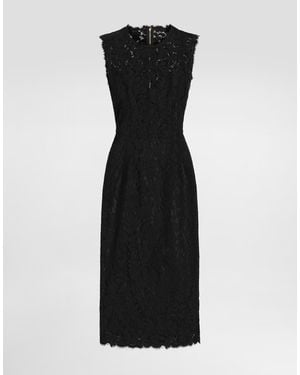 Dolce & Gabbana Kleid Aus Cordonetto-Spitze - Schwarz
