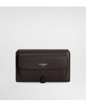 Dolce & Gabbana Mini-Umhängetasche Aus Kalbsleder - Grau