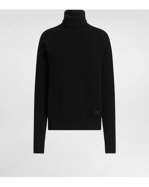 Dolce & Gabbana Wool Turtleneck Pullover - Schwarz