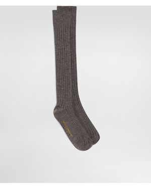 Dolce & Gabbana Ribbed Socks - Weiß