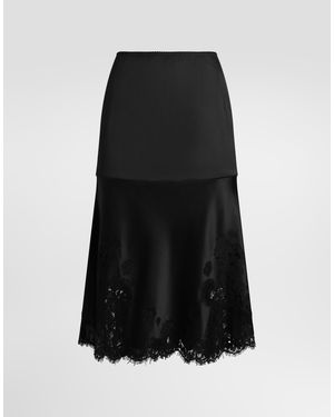 Dolce & Gabbana Rock Aus Satin - Schwarz
